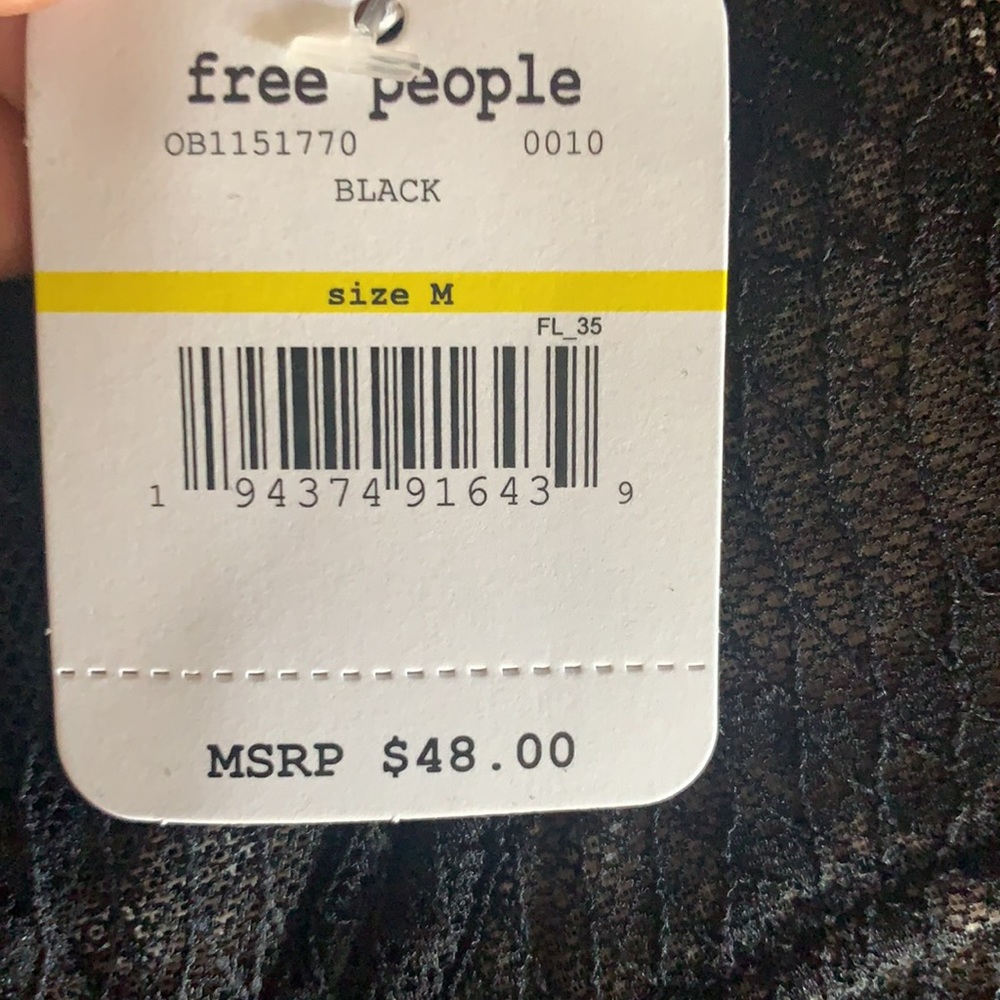 NWT free people Tameeka bra black - Picture 11 of 11